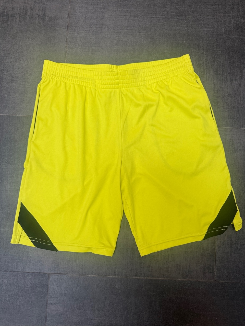 Boys Athletic Performance Shorts - Neon Yellow
